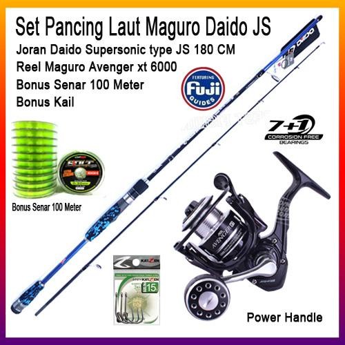 Set Pancing Laut Maguro Avenger xt Joran Daido Supersonic JS 180 CM