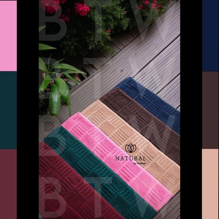 KESET HANDUK CHALMER KESET KAKI HANDUK HOTEL NATURAL CHALMER 40x60CM