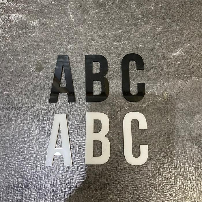 HURUF TIMBUL DEKORASI NO RUMAH ANGKA HIASAN AKRILIK 2MM