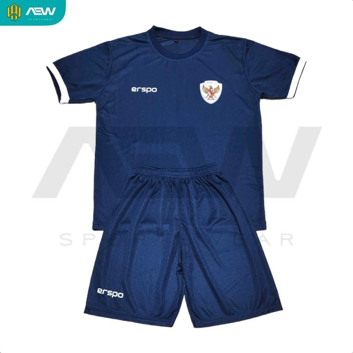 SIAPKIRIM Setelan OlahJersey Kiper Timnas Indonesia Home GK Navy Terbaru 2024-2025 Pakaian Futsal
