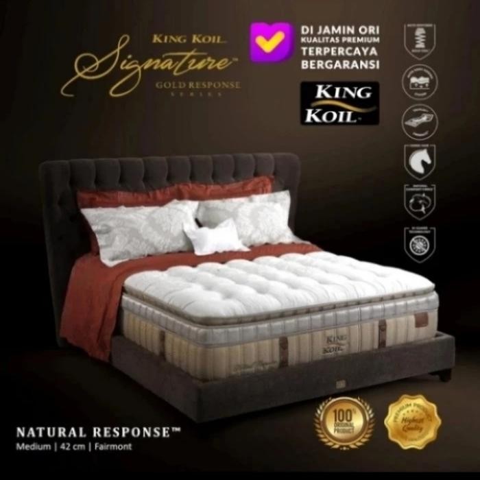 King Koil Kasur Springbed Natural Response - Full Set Ukuran 160X200