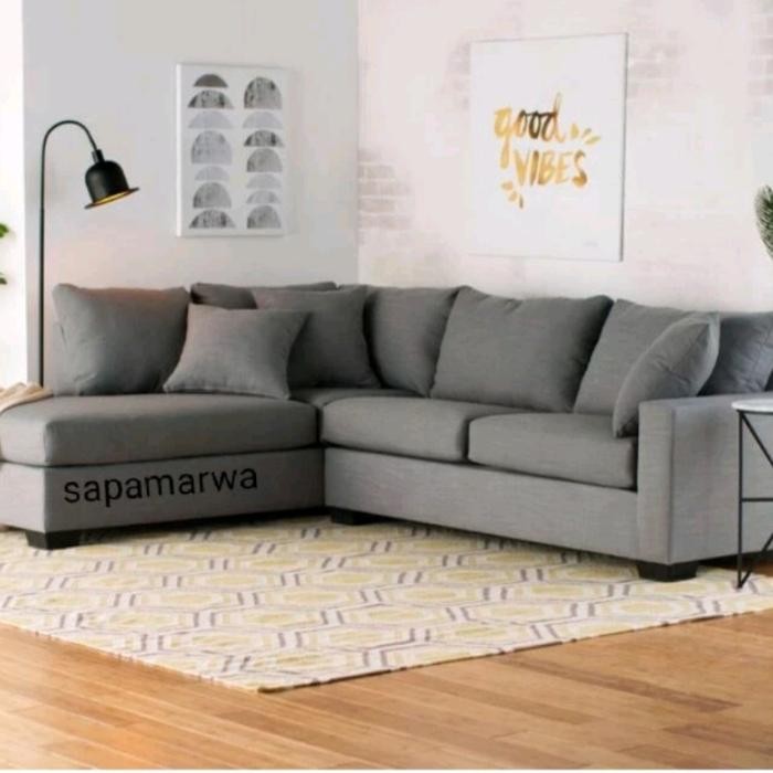 Sofa Nimalis Leter L Modern Kursi Ruang Tamu