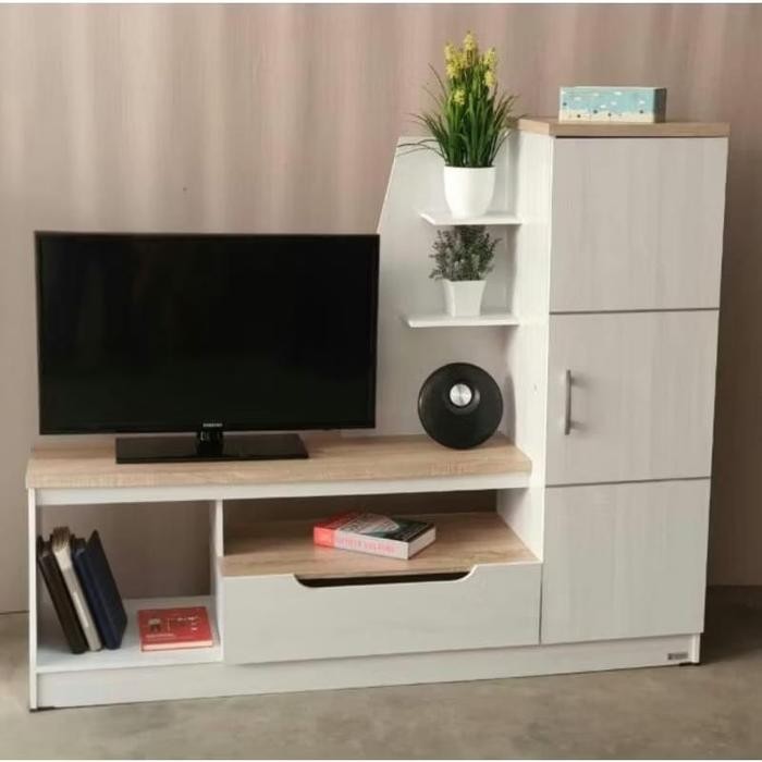 Meja Tv / Rak Tv / Rak Bawah Tv Nimalis Aesthetic Ruang Tamu Lvr-130 Panel Furniture