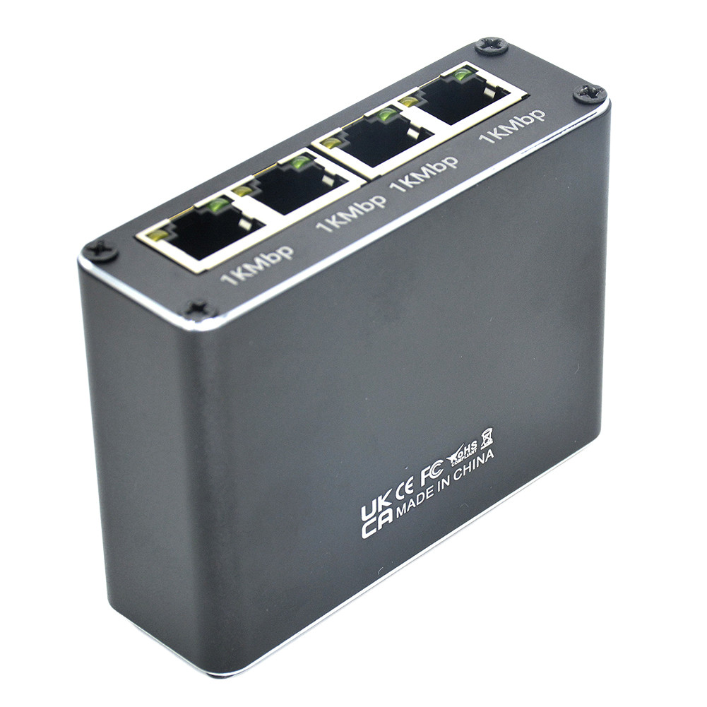 Ethernet Splitter 1 To 3/4 Network RJ45 Splitter Gigabit RJ45 LAN Network Extension LAN Splitter for
