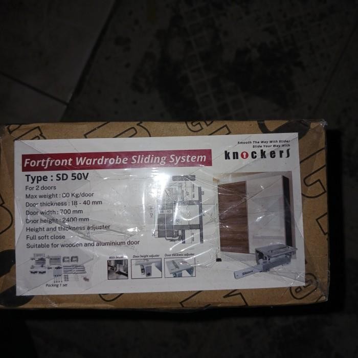 Roda Sliding Knockers Sd 050 V 80 Kg Soft Close 1Set