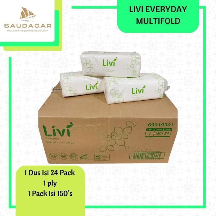 

(KHUSUS GOJEK / GRAB) Tissue Wastafel Livi Everyday Multifold Towel