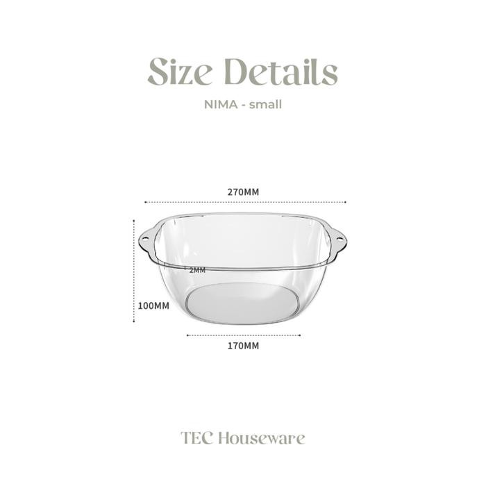 

TECNIMA Baskom Serbaguna Wadah Cuci Muka Tempat Mencuci Buah-Buahan Sayuran Ember Cuci Wajah