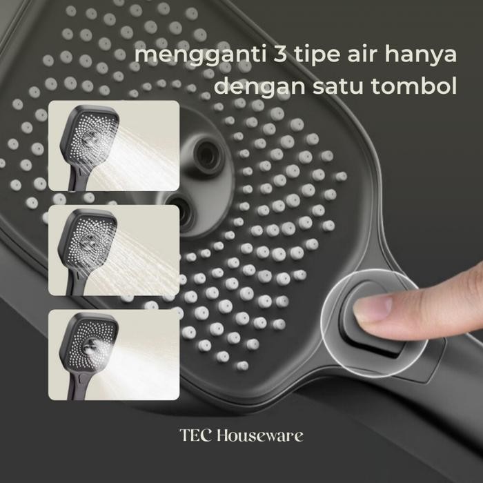 

TECGONO Shower Head Constant Temperature Shower Set Gray Piano Keys All Copper Rain All Shower Set