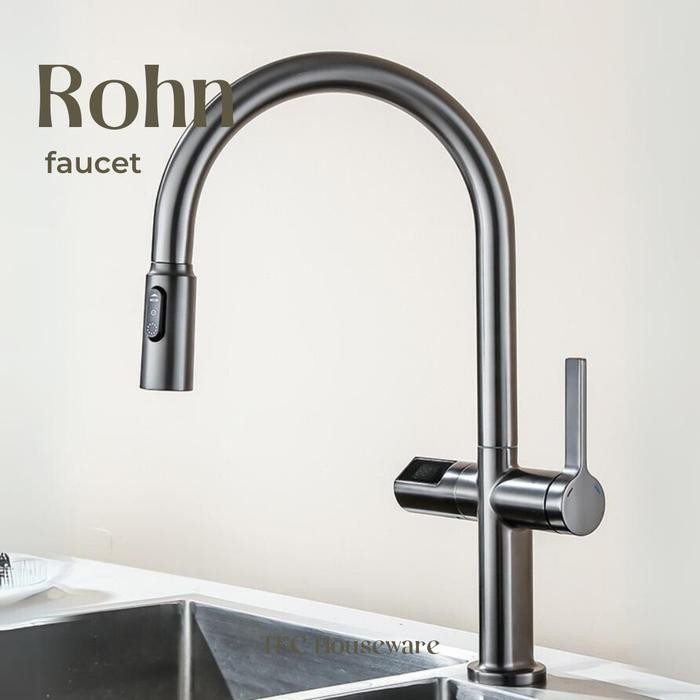

TECROHN Kitchen Faucet LED Keran Tarik Pull Down Two Function Sprayhead Keran Dapur