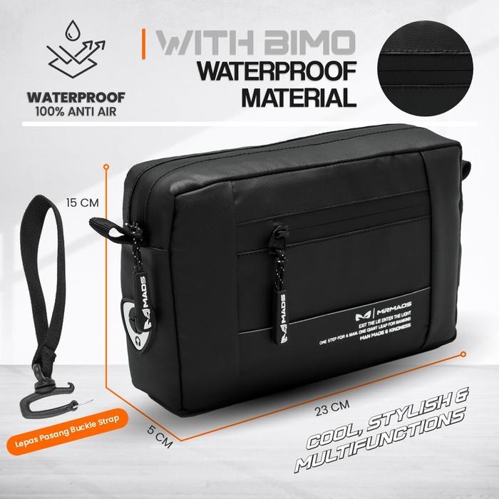 Clutch Bag Kepler Pouch Pria Wanita Hand Bag Waterproof - Mr Mads