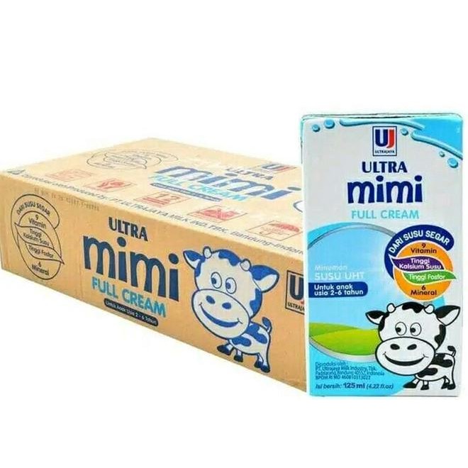 

SUSU ULTRAMIMI 125ML - 1 KARTON ISI 40Pcs