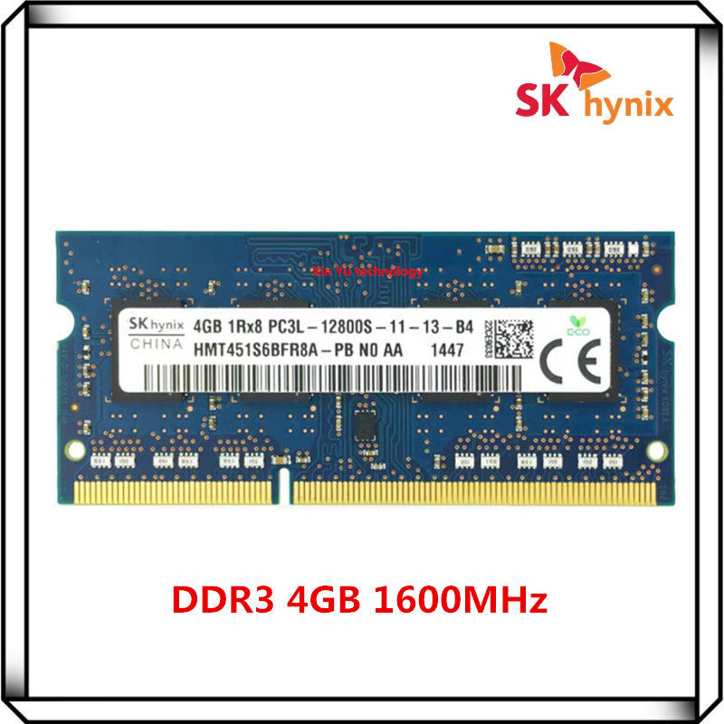 SK Hynix DDR3 4GB 1Rx8 PC3L 12800S 1600MHz SO-DIMM RAM Notebook laptop memory 4G
