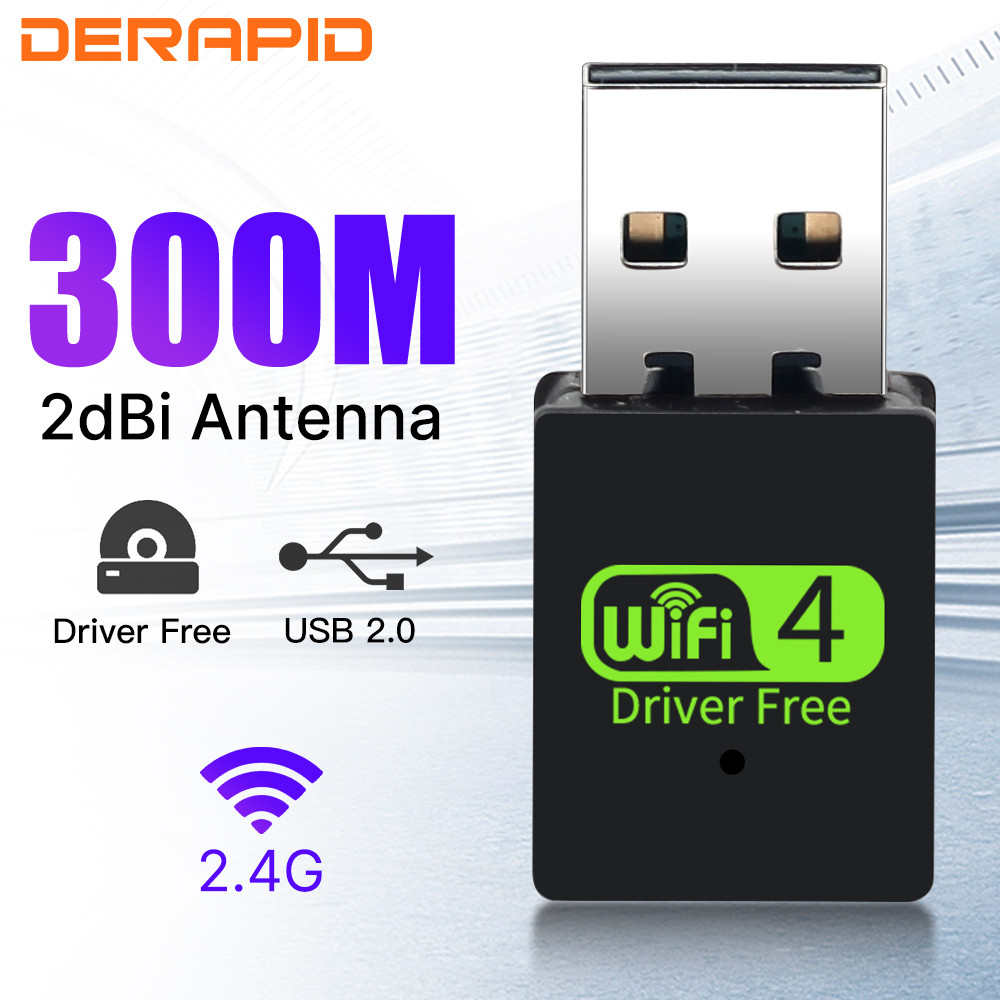 USB WiFi Adapter N300 RTL8192FM Chipset Mini USB2.0 Driver Free Wireless Network Card 802.11 N/g/b