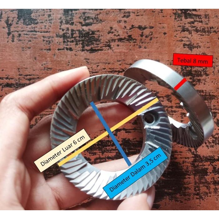 Cof3 Burr Mata Grinder Kopi Latina X60 M X60 Od Dx 60E Vega N600 T60 Libra