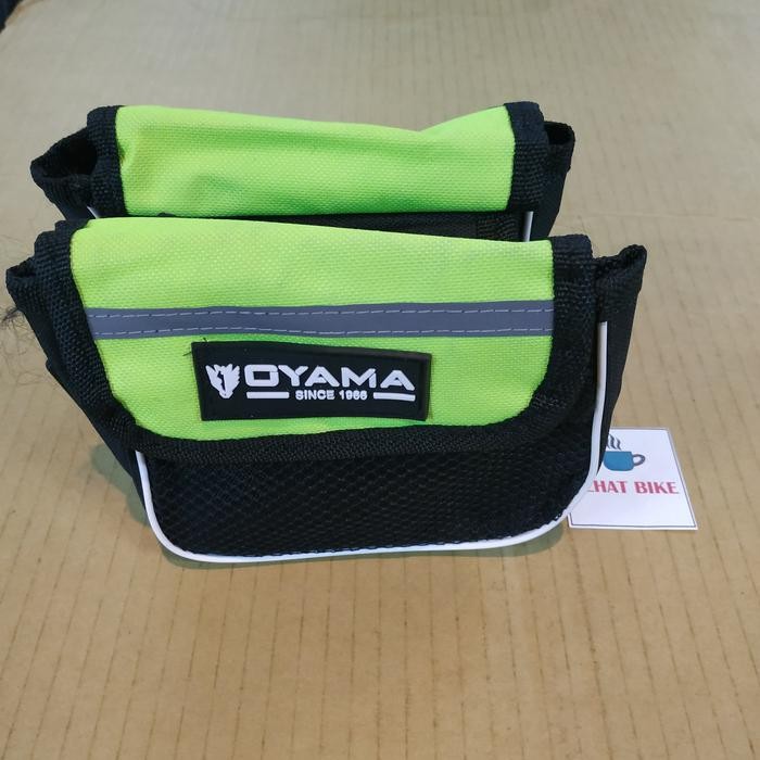SALE Tas Frame Sepeda OYAMA Black Green