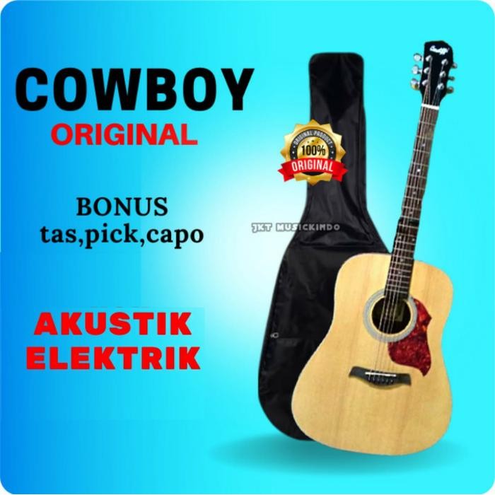 Gitar Akustik Elektrik Cowboy original GW240 guitar akustik elektrik