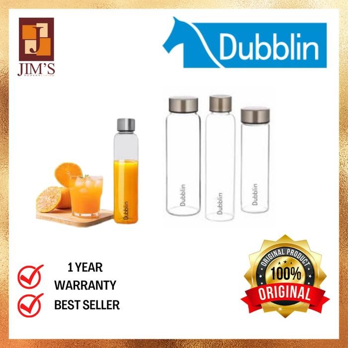 Dubblin STREAM Borosilicate Glass Botol Air Minum / Tumbler Kaca