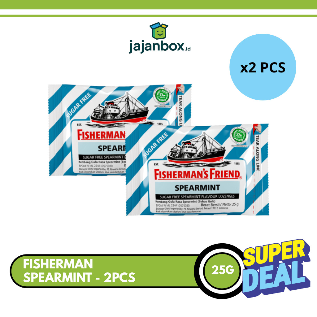 

Fisherman's Friend Spearmint Permen Mint 25 gr - 2 Pcs