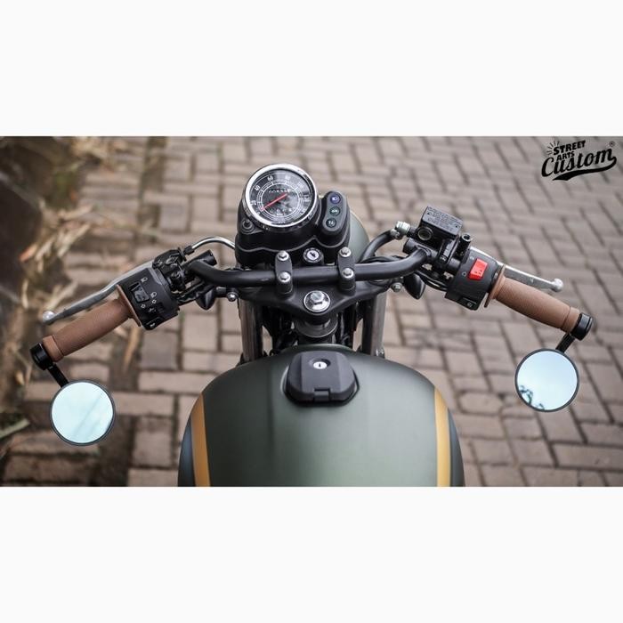 Yamaha XSR 155 Paket Stang Caferacer Clubman dengan Spion Bar End