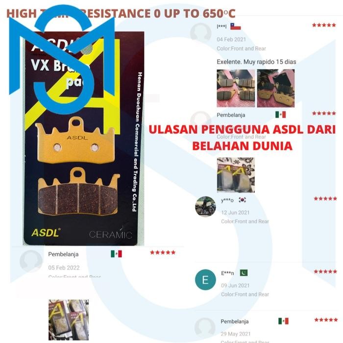 Kampas rem Pengganti kaliper Brembo M4 P32 Universal M432 P32 Keramik