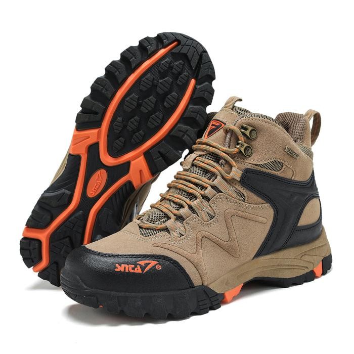 Sepatu Gunung SNTA 496 Beigebrown Boot Hiking / Trekking / Outdoor