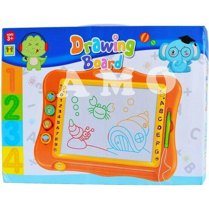 Mainan Papan Tulis Tangan Besar Ada Stempel - Mainan Kado Edukasi Anak