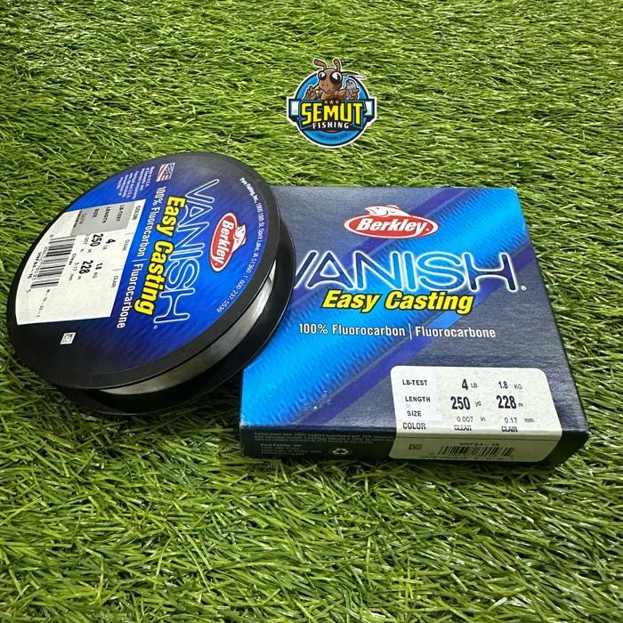 SENAR BERKLEY VANISH 250YD CLEAR FLUOROCARBON