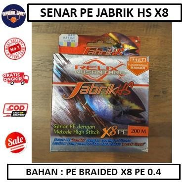 Senar PE Jabrik HS X8 Relix Nusantara PE 0.4 - ALAT PANCING -AKSESS