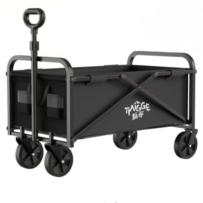 HighTroli Barang Troli Camping Troli Lipat Keranjang *