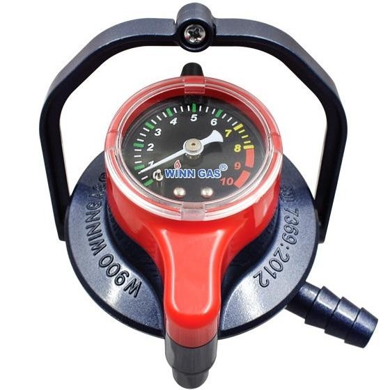 Winn Gas W900M Regulator Kompor Gas Meter Tekanan Rendah Pengunci Ganda Otomatis