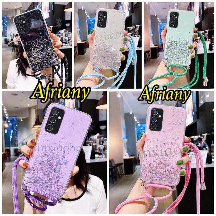 

Case Tali Nagita Samsung Galaxy A35 5G 2024 Lanyard Glitter Gantungan