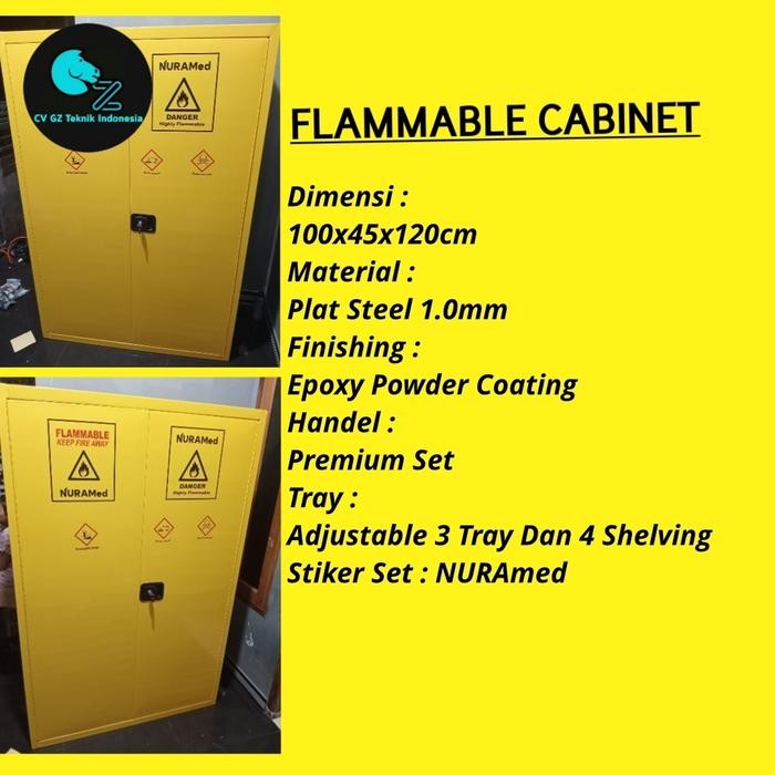 

Lemari B3 NURAmed 3 Tray Steinles steel