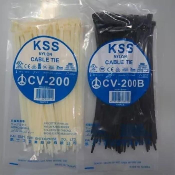 

KABEL TIES KSS CV - 200 ( 20CM ) KSS ORIGINAL MADE IN TAIWAN