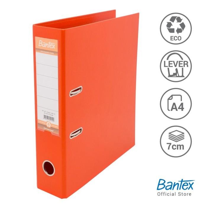 

Bantex Lever Arch File Ordner Plastic A4 7cm Orange #1450 12