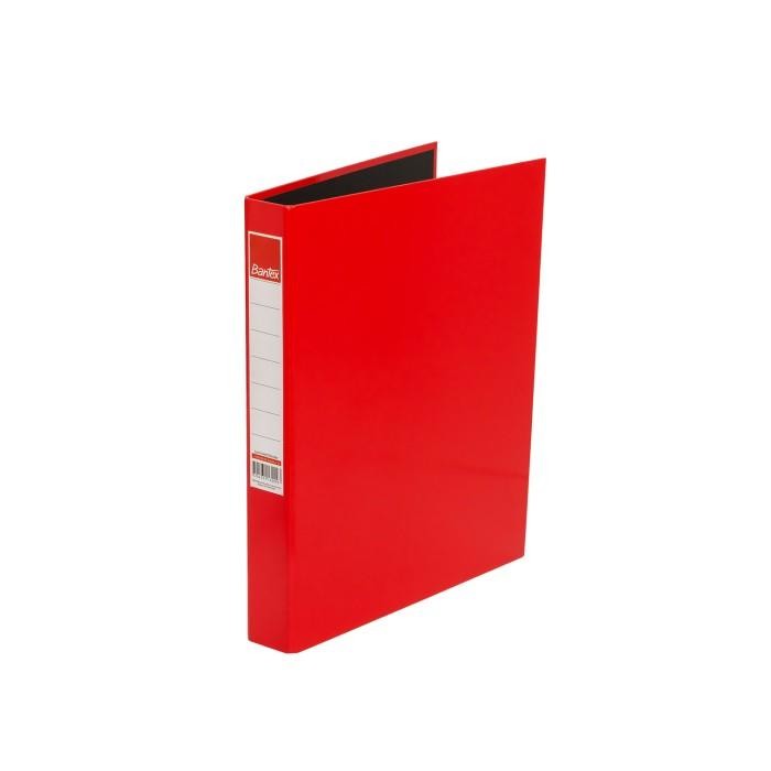 

Bantex Laminated Ring Binder 2 Ring 25mm A4 Red #1130 09+P