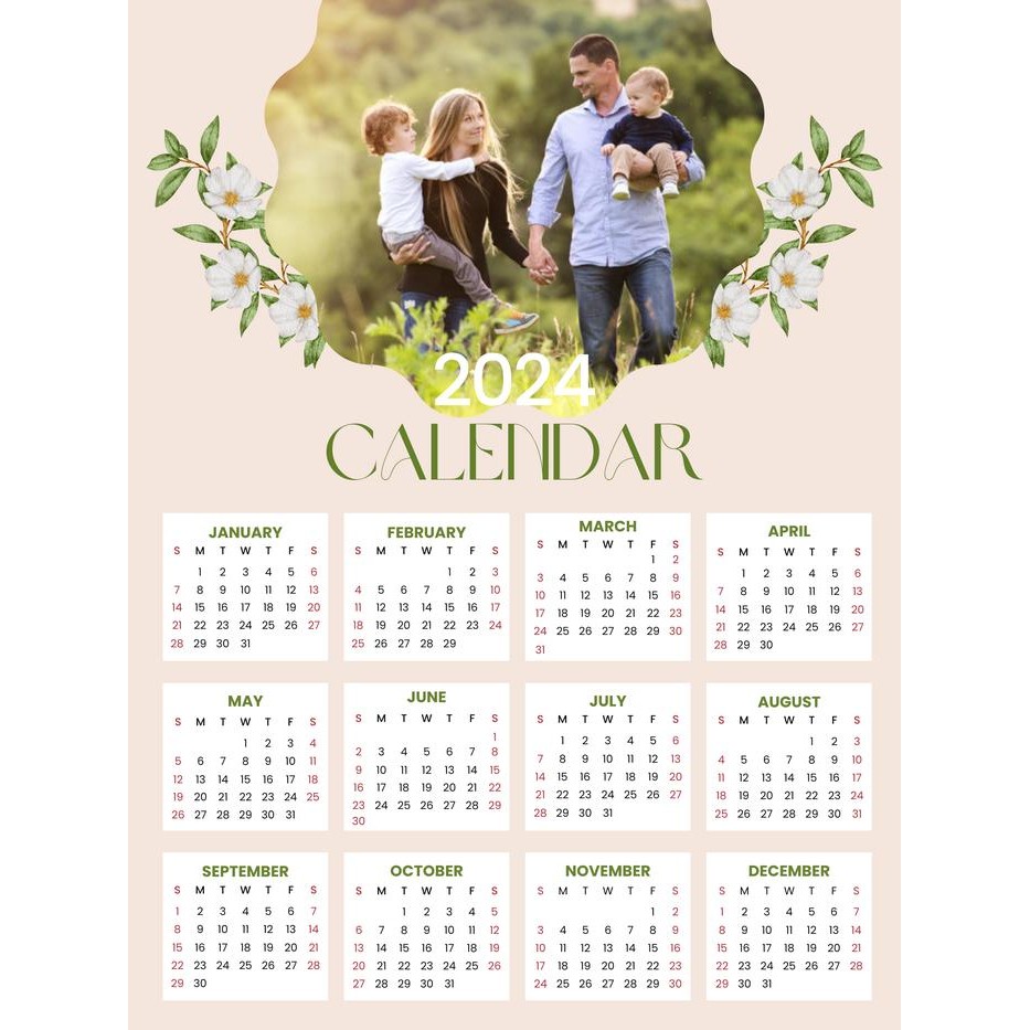 kalender 12 bulan 1 lembar *