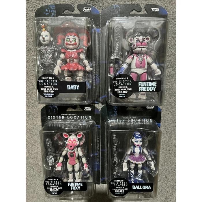 New FNAF Sister Location Figures Funtime Freddy Foxy Ballora 5-Inch Action Figure *