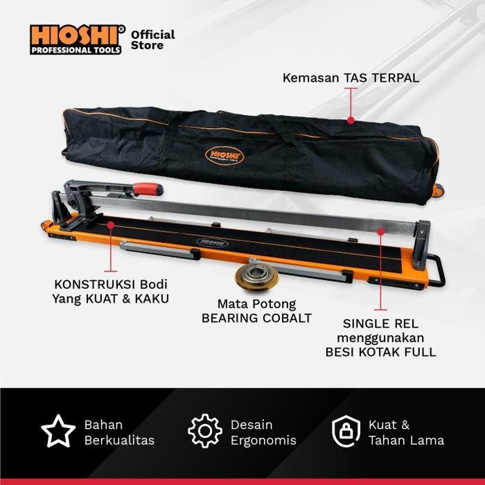 HIOSHI/HPG003E/ALAT POTONG/GRANITE/KERAMIK/KRAMIK/GRANIT/MANUAL/DORONG/1200MM/120CM/TILE CUTTER- PRO