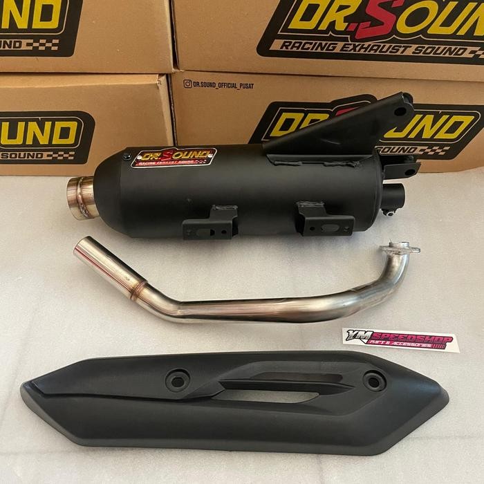 Knalpot dr sound type3 moncong motif shijiro pnp beat kabu scoopy karbu beat fi beat esp vario110 fi