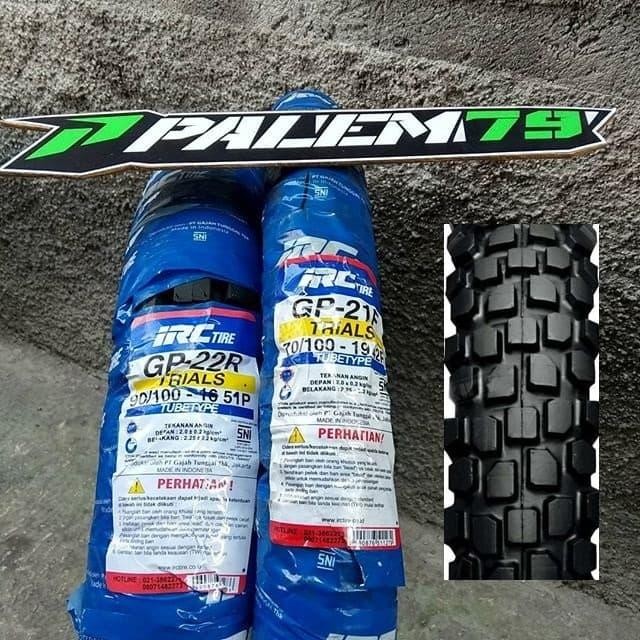 Ban Ori KLX 150 S G Dtracker 19 16 Standar Pabrik - Depan Belakang