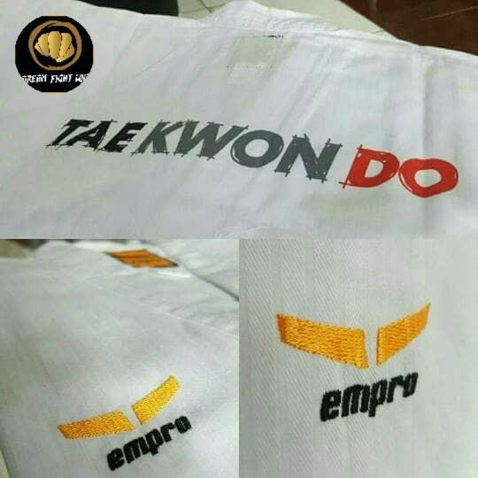 Dobok pemula empro kerah putih taekwondo