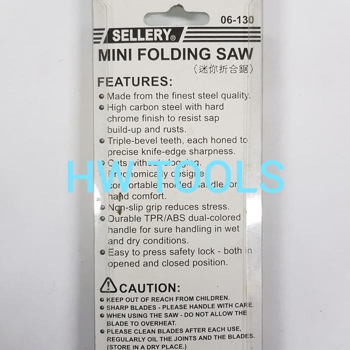 Mini Folding Saw / Gergaji Lipat Kebun 06-130 Sellery