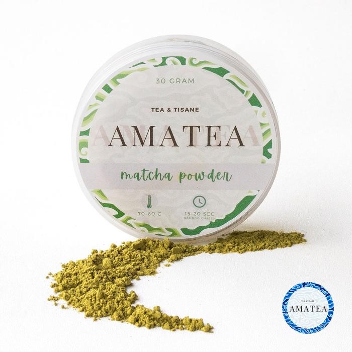 

AMATEA Premium Pure Matcha 100% Powder 30 gram (Halal)