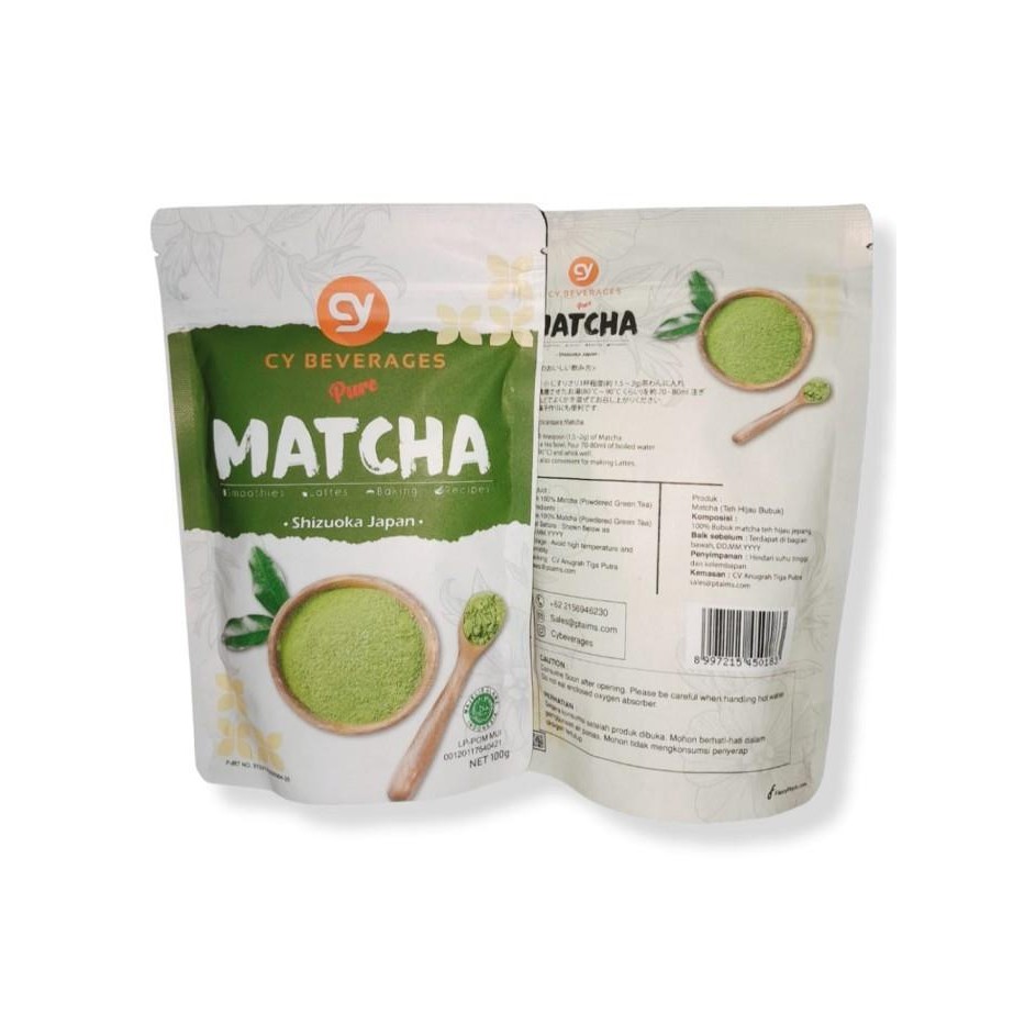 

CY BEVERAGES PURE JAPANESE MATCHA POWDER BUBUK MACHA SHIZUOKA 100GR
