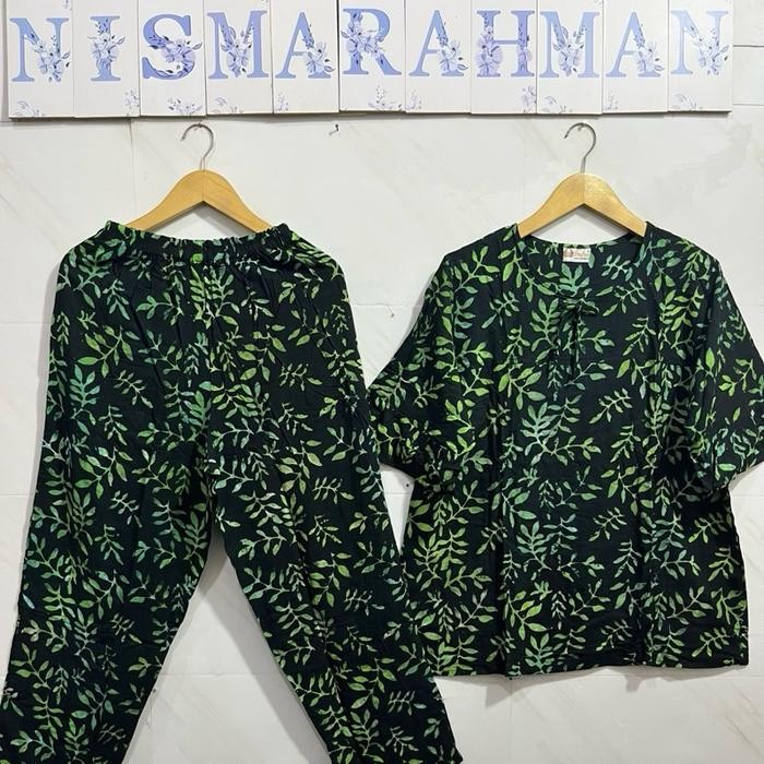 Cp Batik Indra Ukuran Dewasa - Tangan 3/4 - Celana Panjang