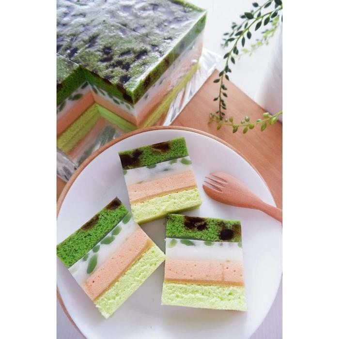 

Puding Cendol Cincau Kue Pudding Pandan Hijau Lumut