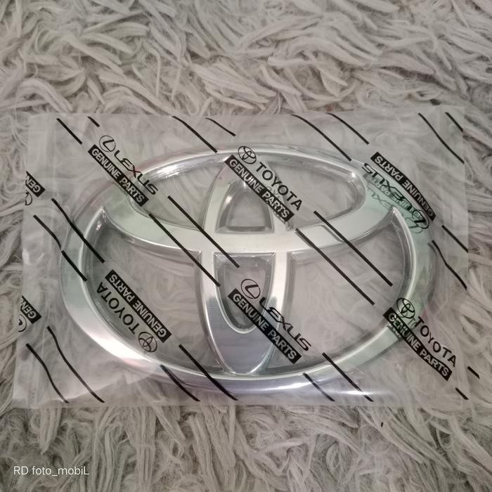 TERBARU EMBLEM LOGO TOYOTA 13CM KAP MESIN AGYA RUSH 2018 AVANZA ORIGINAL