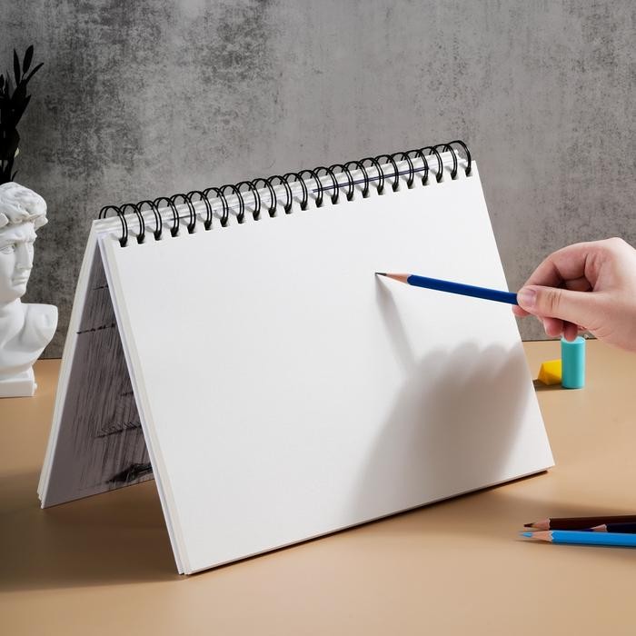 

Deli Finenolo Sketch Book Buku Gambar Sketsa A4 160GSM 60 Lembar EC27X Karton Kertas