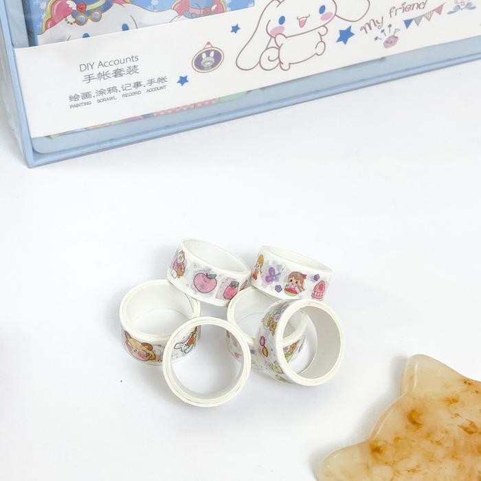 

Terlaris- Box Set Jurnal 7 In 1 Motif Biru Cinnamoroll Pink My Melody Journal Book Notebook Diary