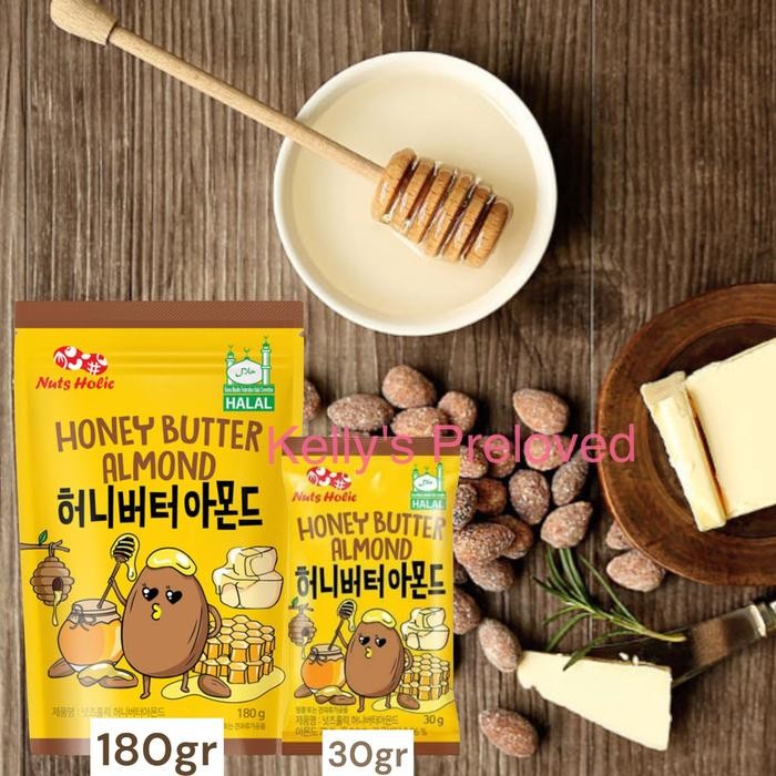 

Nuts Holic Honey Butter Almond 180 Gr Kacang Almond Lapis Madu Korea